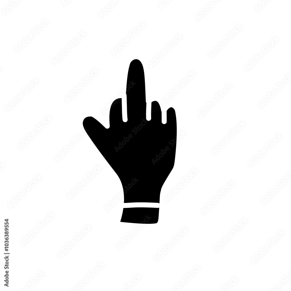 Obraz premium hand silhouette icon