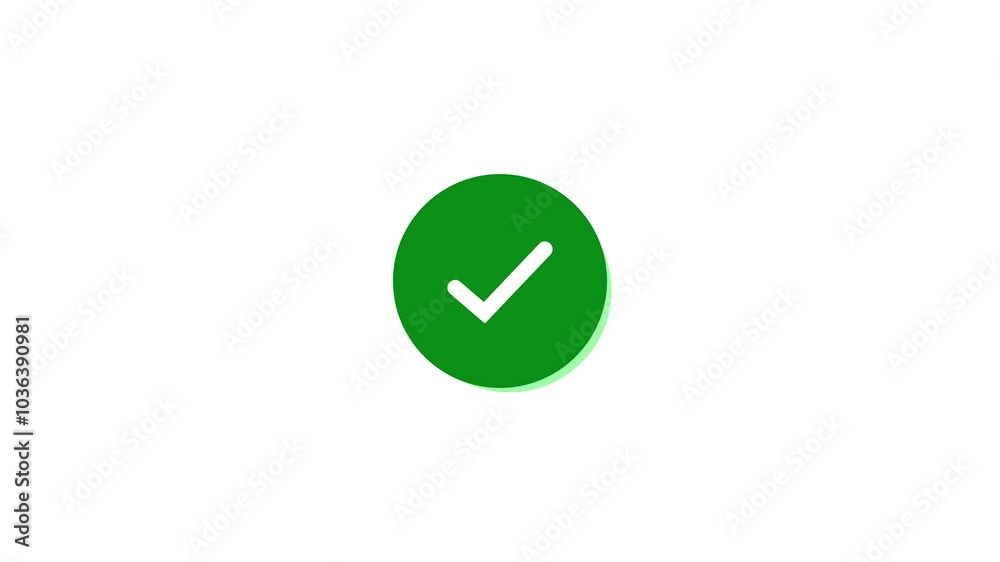 Check mark icon and tick mark icon animation. Check mark icon and tick mark icon animation.