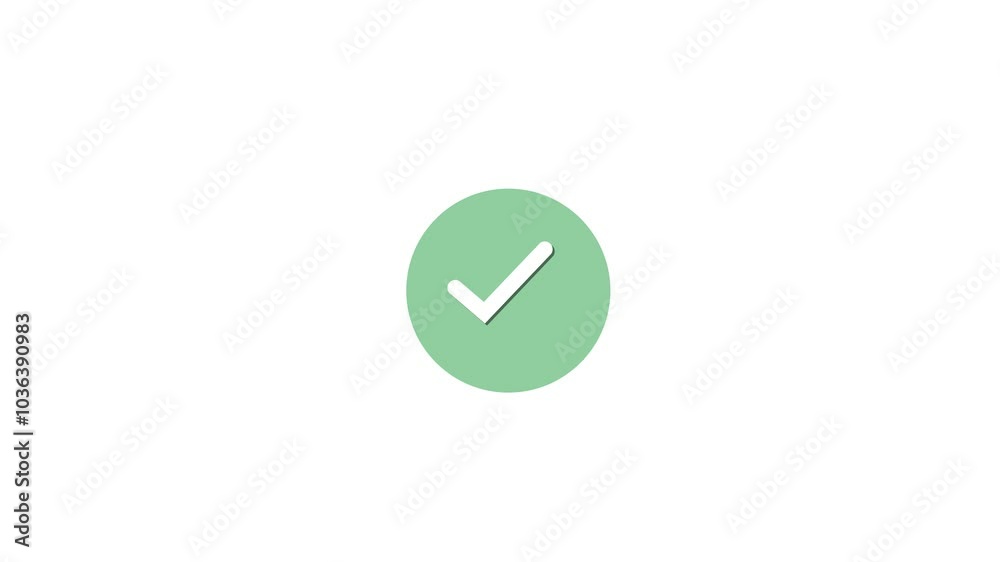 Check mark icon and tick mark icon animation. Check mark icon and tick mark icon animation.