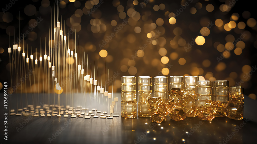 Obraz premium christmas lights on the table