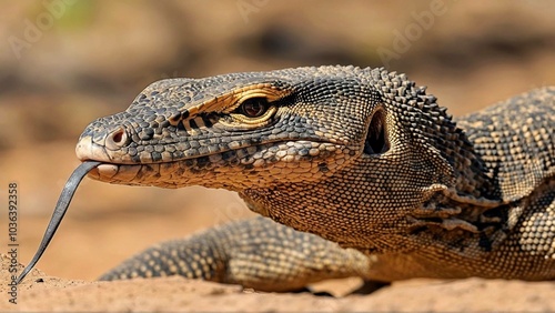 Desert Monitor Lizard – Uses strong jaws to deliver a crushing bite to its prey