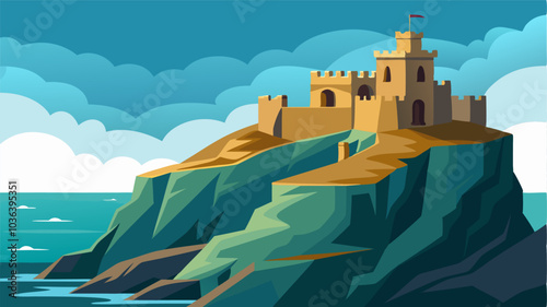 Tucked a the cliffs and coves of the coast this ancient fortress still stands proud and strong a reminder of the perseverance and bravery of its past inhabitants.
