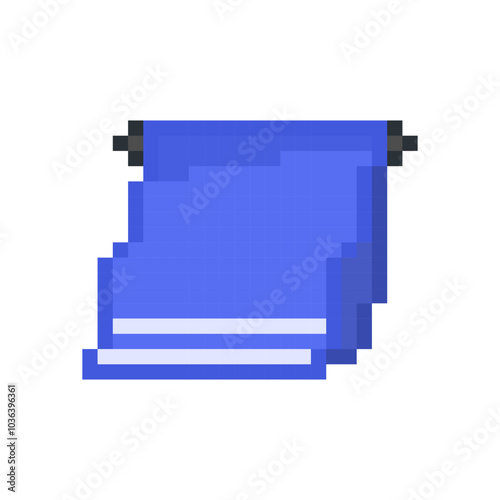 ilustration vector pixel art towel 
