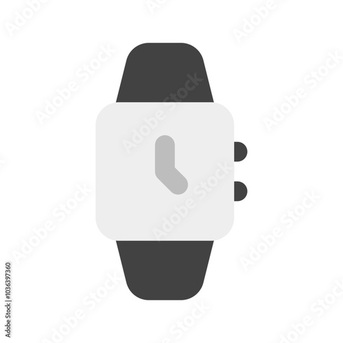 wristwatch flat icon