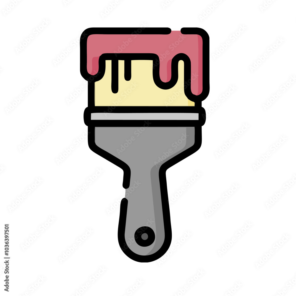 hand holding a paintbrush
