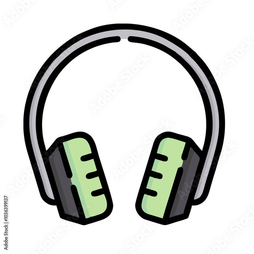 headphones on a white background