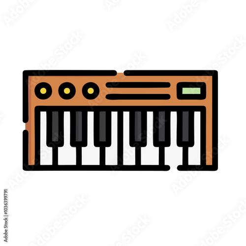 piano keys vector illustration