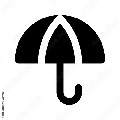 umbrella glyph icon