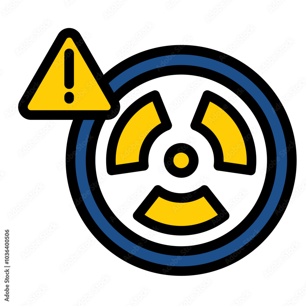 Fototapeta premium Radioactive Icon