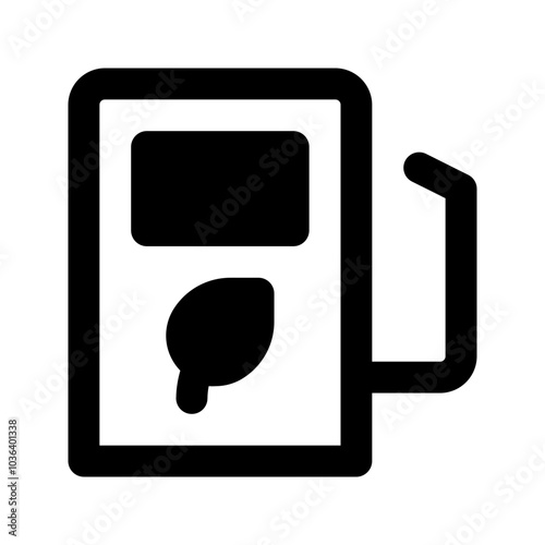 bio fuel glyph icon