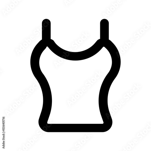 tanktop glyph icon