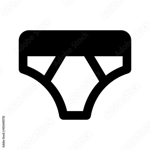 underwear glyph icon