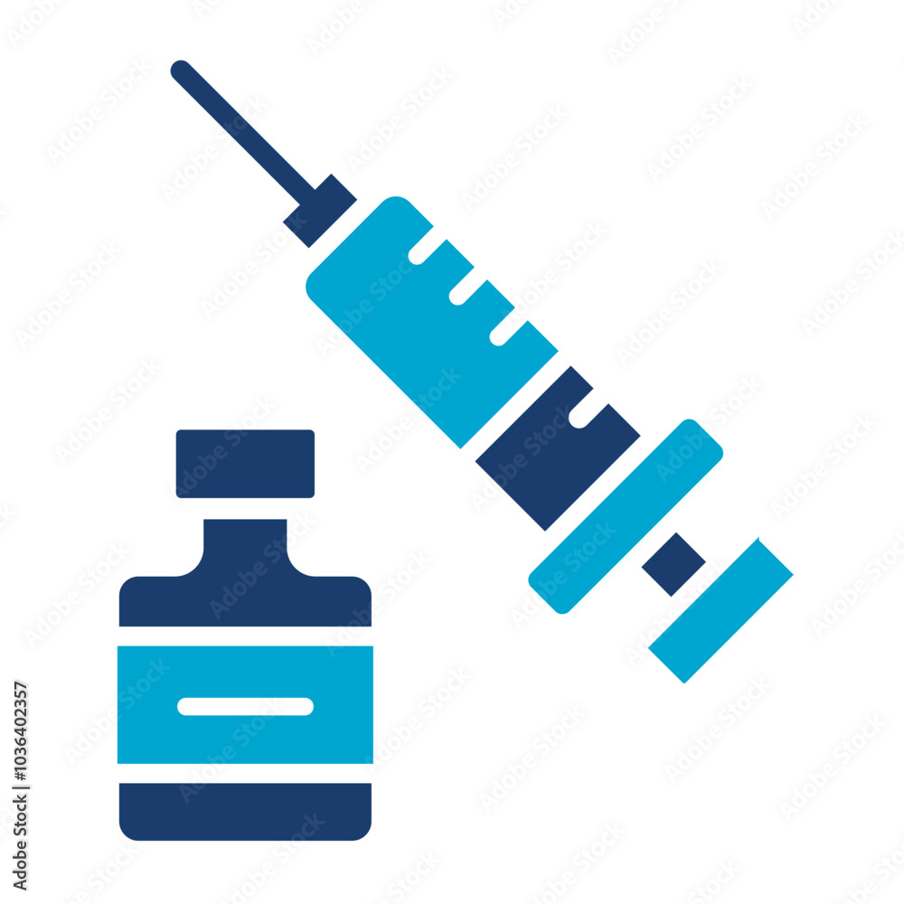 Fototapeta premium Vaccine Icon