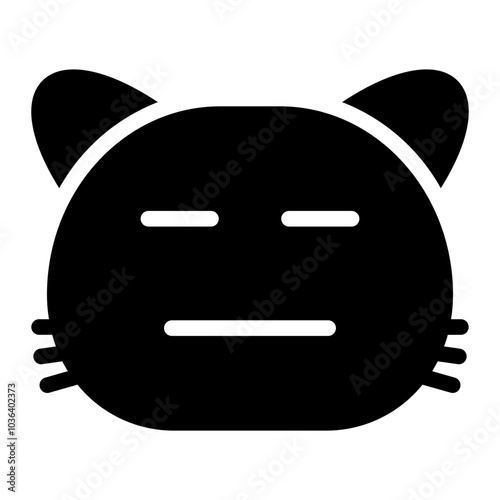 expressionless glyph icon