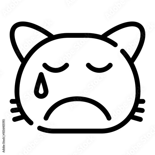 tears line icon
