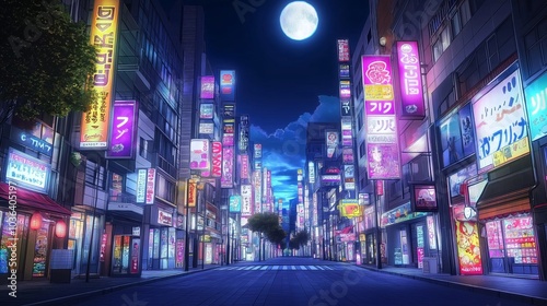 anime background of landscape for wallpaper