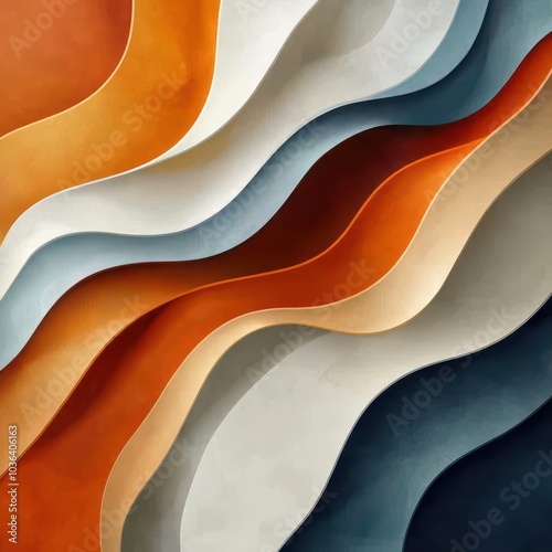 Abstract Wavy Layers