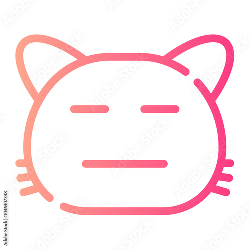 expressionless gradient icon