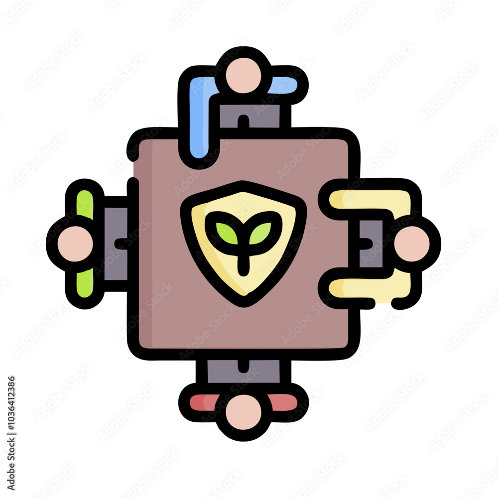 robot with heart