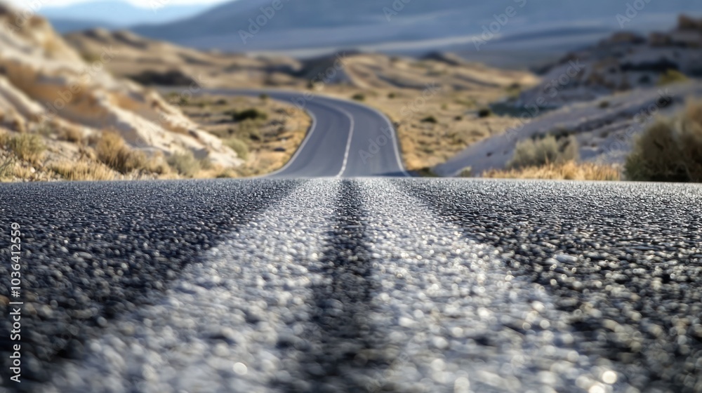 custom made wallpaper toronto digitalA close-up of a diagonal road crossing through a scenic landscape, highlighting adventure and travel