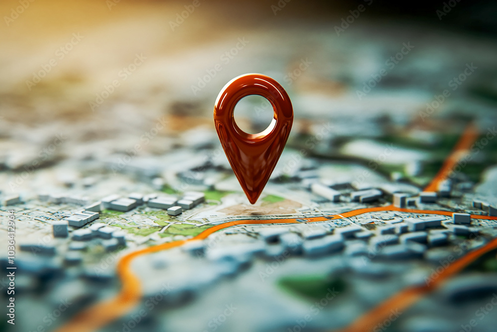 3D Location Pin Route Icon Symbolizing GPS Navigation with Road Marker and Target Concept for Travel and Global Positioning 3D Location Pin Route Icon Symbolizing GPS Navigation with Road Marker and Target Concept for Travel and Global Positioning