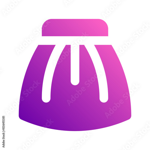 mini skirt gradient icon