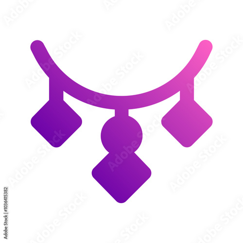 necklace gradient icon