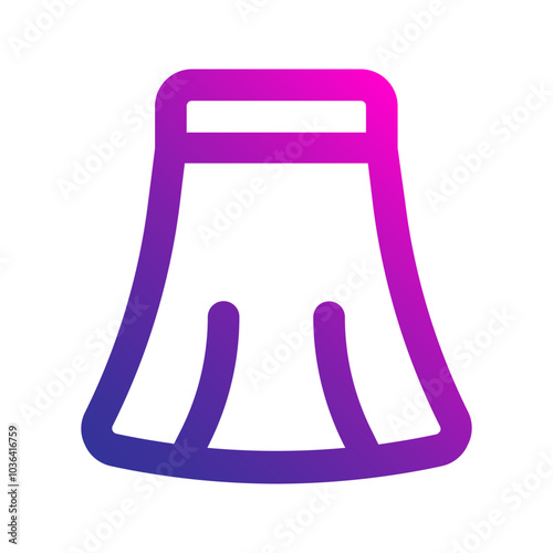 long skirt gradient icon