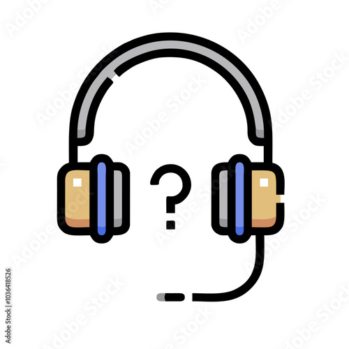 headphones icon illustration