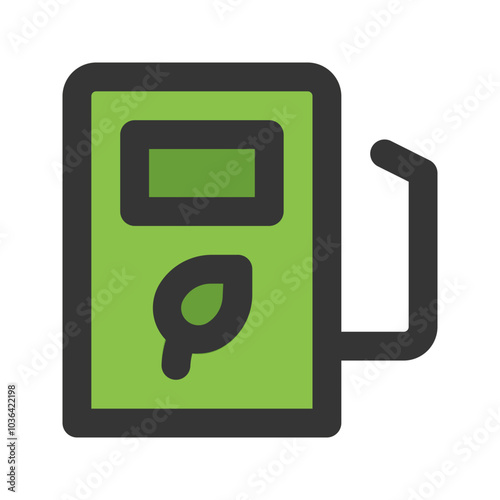 bio fuel outline fill icon