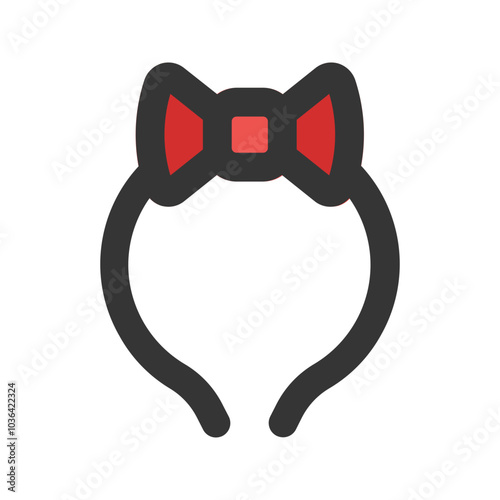 headband outline fill icon
