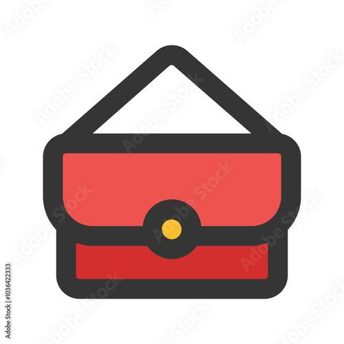 handbag outline fill icon