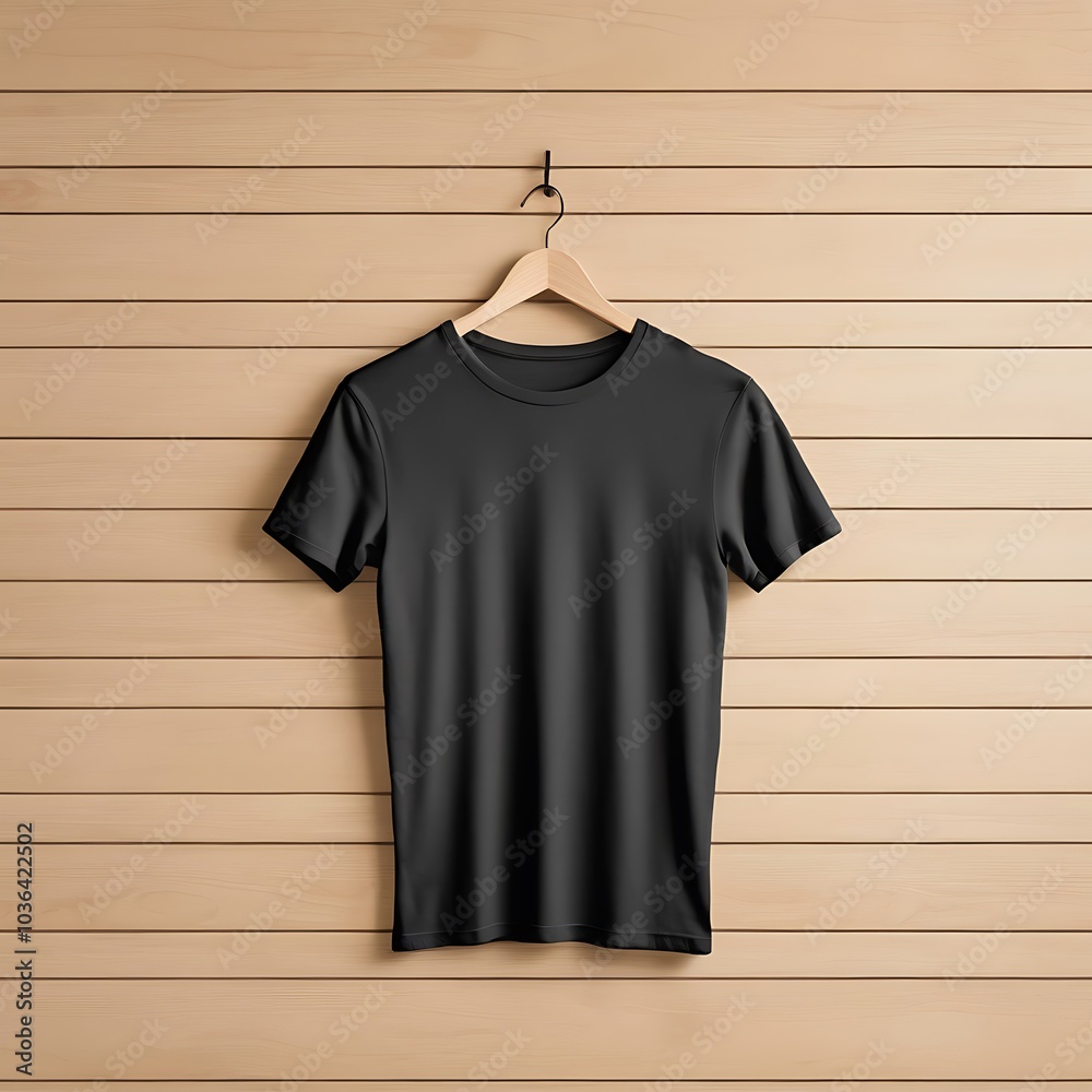 Black v-neck t-shirt mockup Black v-neck t-shirt mockup