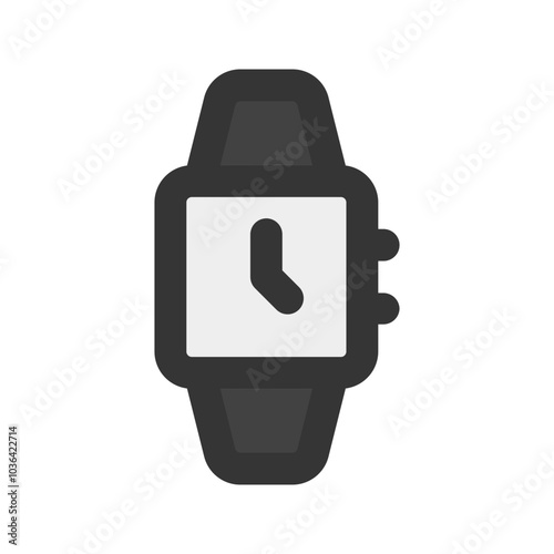 wristwatch outline fill icon