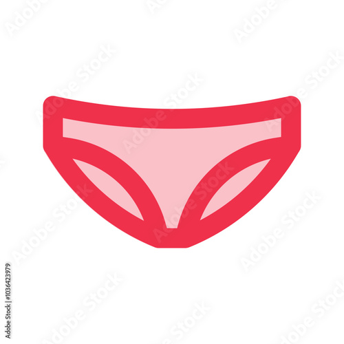 panties outline fill icon
