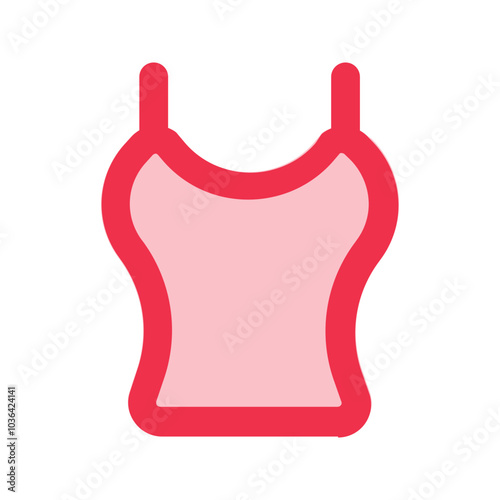 tanktop outline fill icon