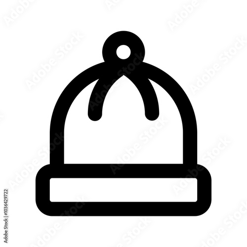 beanie line icon