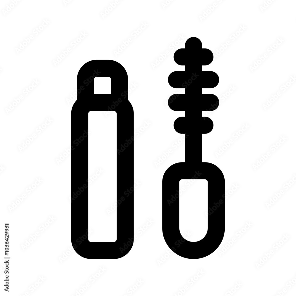 mascara line icon mascara line icon