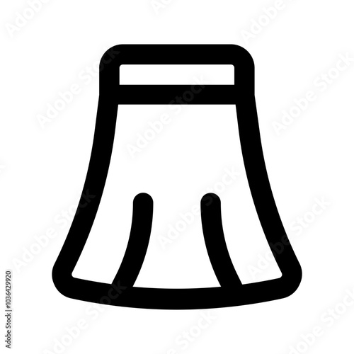 long skirt line icon