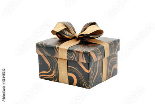 Luxury craft gift  isolated on transparent background,PNG image.	 photo