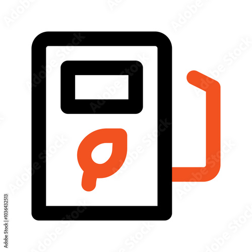 bio fuel outline color icon