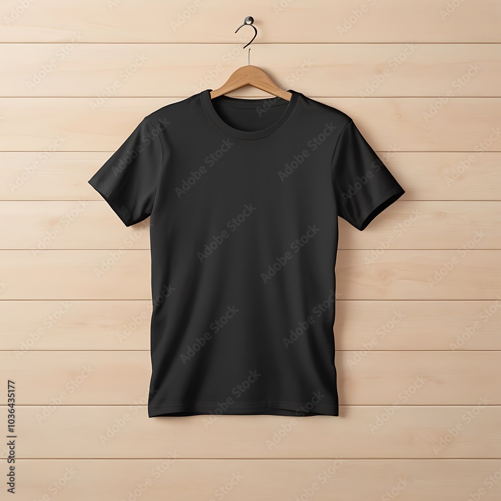 Men's black tshirt mockup Men's black tshirt mockup