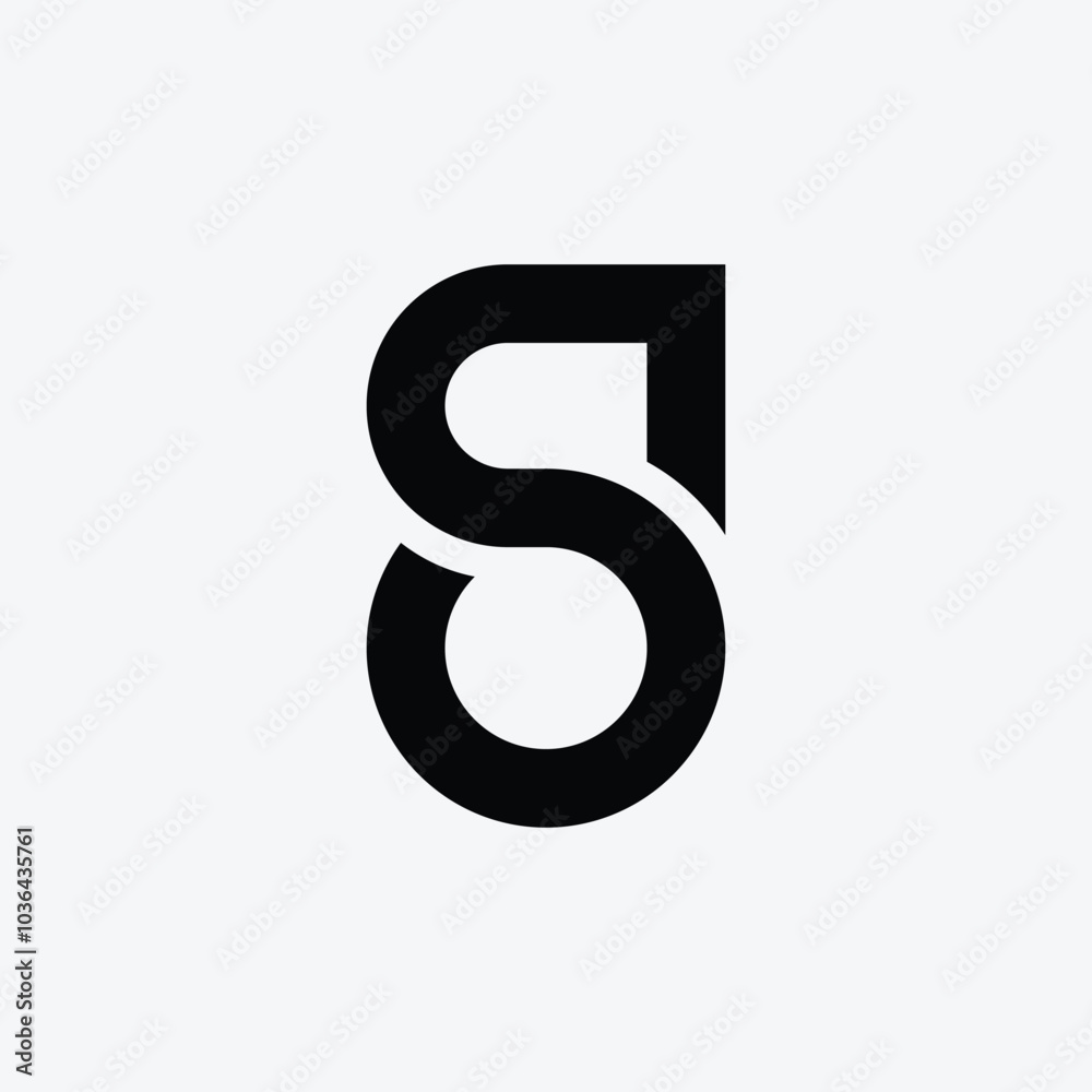 Letter Os or So modern initial shape typography branding logo Letter Os or So modern initial shape typography branding logo