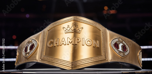 The Belt of Champions is made of gold with the Crown logo