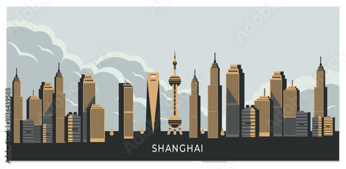 Photography Shanghai city landscape