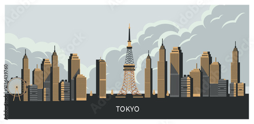 Tokyo city landscape