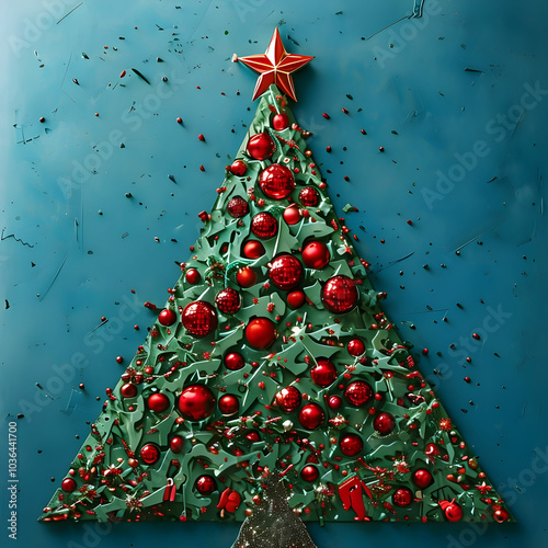 a christmas tree in the art 