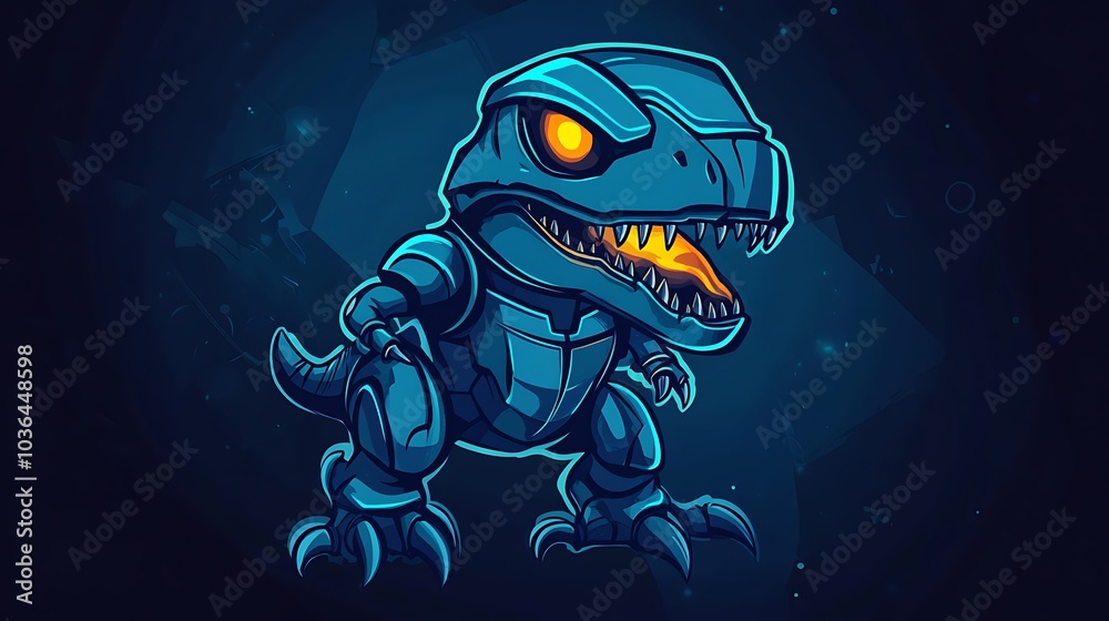 Fototapeta premium Cybernetic Dinosaur