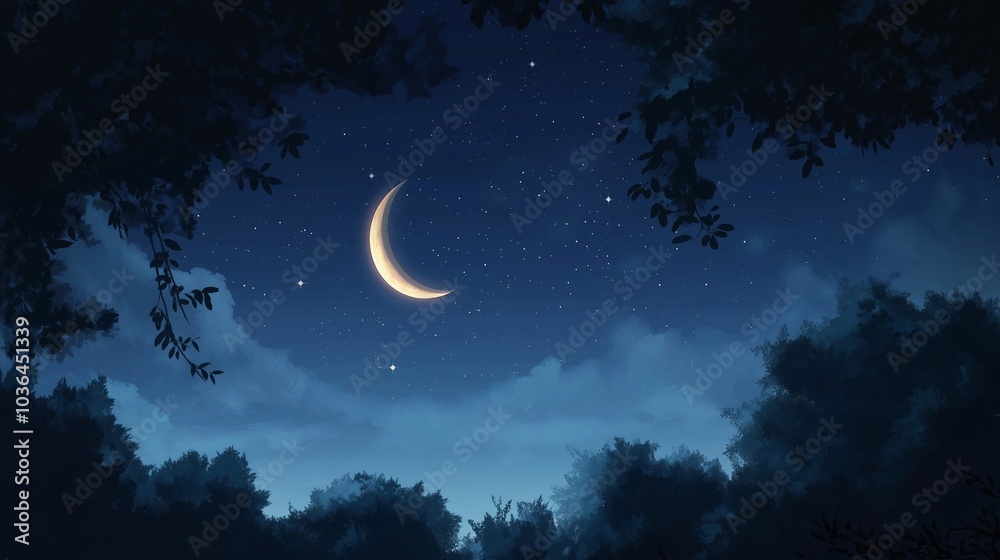 Fototapeta premium anime background of landscape for wallpaper