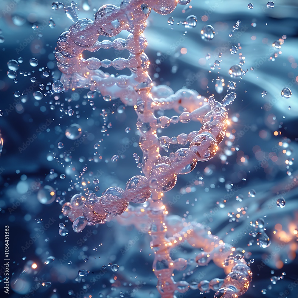 DNA molecule structure, 3d render, computer generated abstract background. DNA molecule structure, 3d render, computer generated abstract background.
